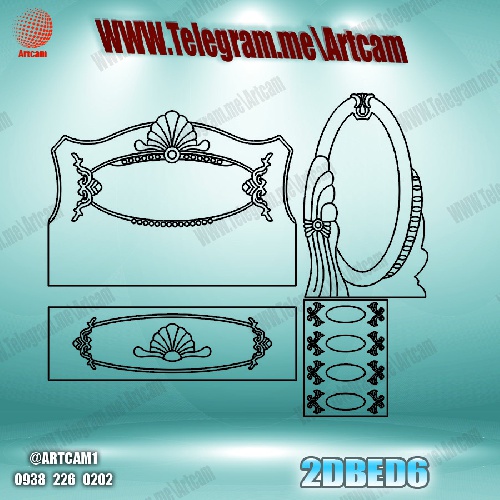 فروش فایل سی ان سی سرویس خواب دوبعدی2DBED6 