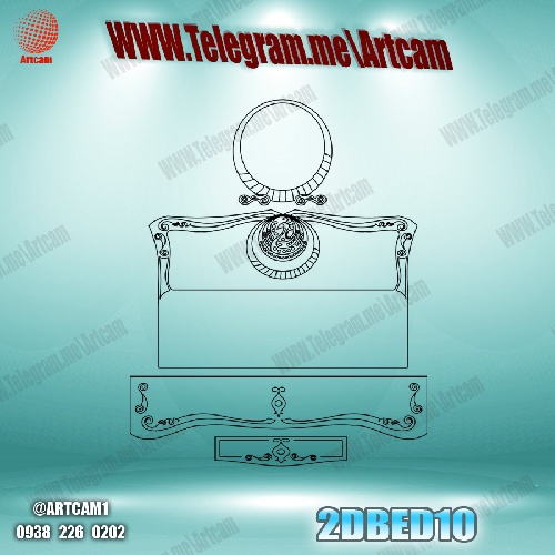 فروش فایل سی ان سی سرویس خواب دوبعدی2DBED10