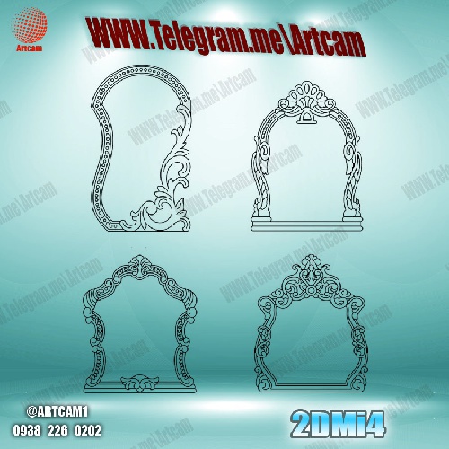 فروش فایل دو بعدی 4 عددی آینه 2DMi4