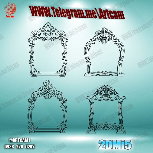 فروش فایل دو بعدی 4 عددی آینه 2DMi5