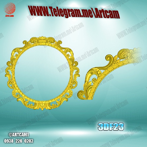 فروش فایل سه بعدی سی ان سی آینه 3Df23