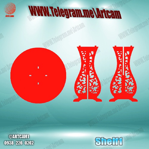 فروش فایل cnc شلف  shelf1