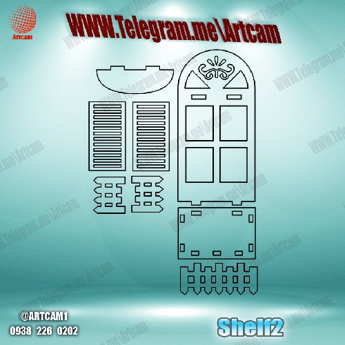 فروش فایل cnc شلف  shelf2
