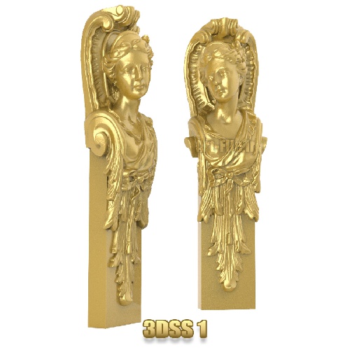 فروش فایل سه بعدی سرستون 3Dss1