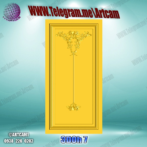 فروش فایل سه بعدی درب کابینت 3DOh7