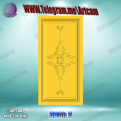 فروش فایل سه بعدی درب کابینت 3DOh8