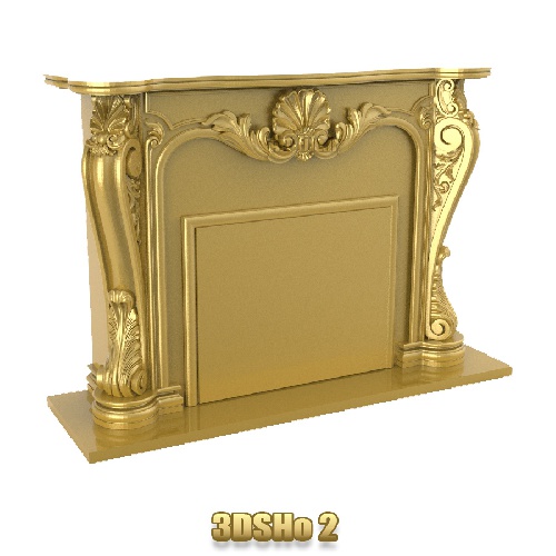 فروش فایل سه بعدی شومینه 3DSHo2