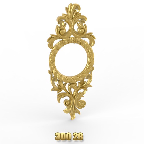 روش فایل سه بعدی سی ان سی ساعت دیواری 3Do28