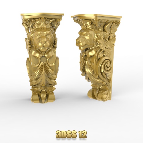 فروش فایل سه بعدی سرستون 3Dss12