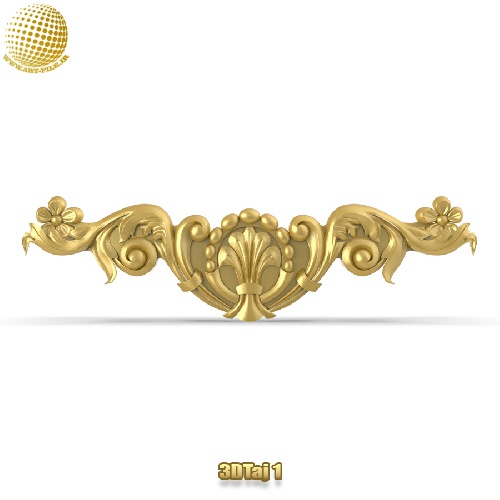 فروش فایل سه بعدی تاج و دکوری  3DTaj1