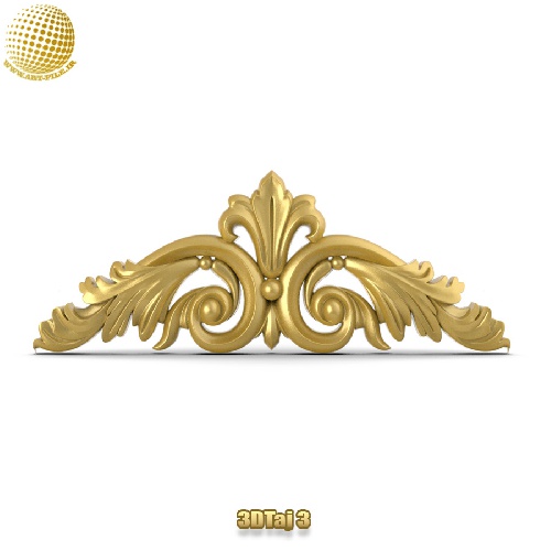 فروش فایل سه بعدی تاج و دکوری  3DTaj3
