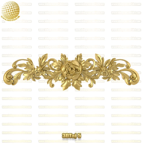 فروش فایل سه بعدی تاج و دکوری  3DTaj5