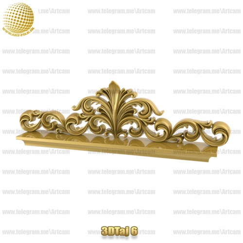 فروش فایل سه بعدی تاج و دکوری  3DTaj6