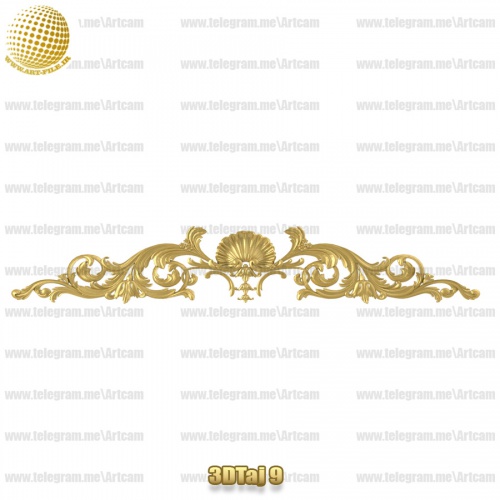 فروش فایل سه بعدی تاج و دکوری  3DTaj9