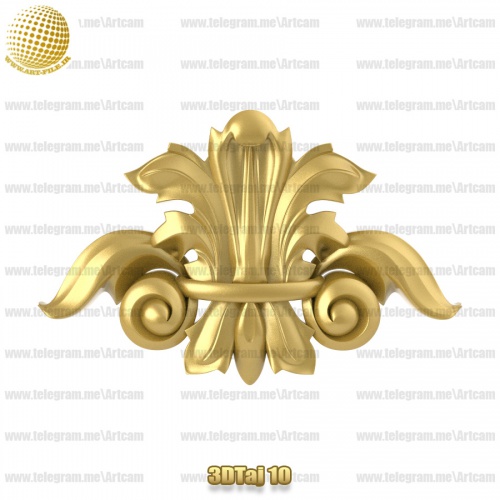 فروش فایل سه بعدی تاج و دکوری  3DTaj10