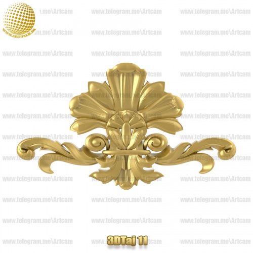 فروش فایل سه بعدی تاج و دکوری 3DTaj11