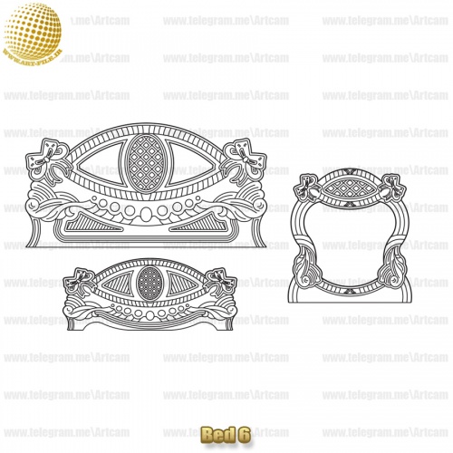 فروش فایل دوبعدی سرویس خواب ‌Bed6