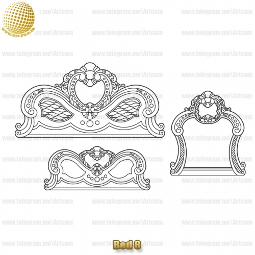 فروش فایل دوبعدی سرویس خواب ‌Bed8