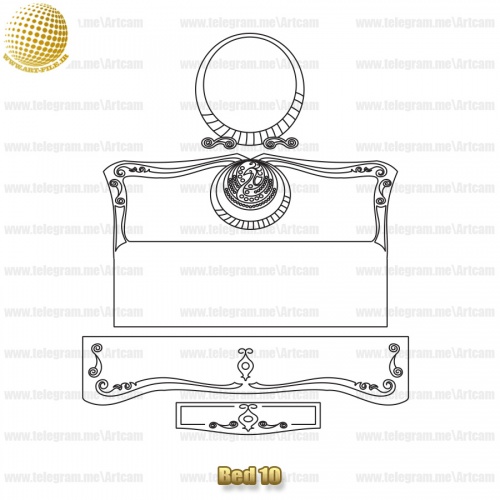 فروش فایل دوبعدی سرویس خواب ‌Bed10