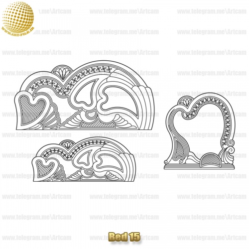 فروش فایل دوبعدی سرویس خواب ‌Bed15