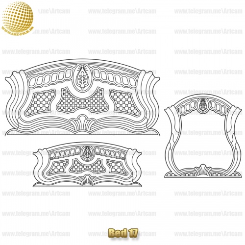 فروش فایل دوبعدی سرویس خواب ‌Bed17