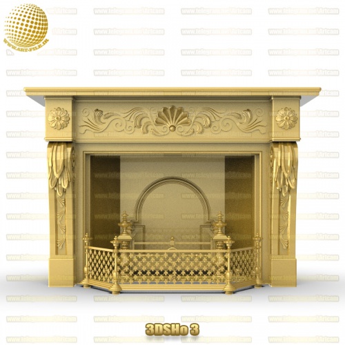 فروش فایل سه بعدی شومینه 3DSHo3