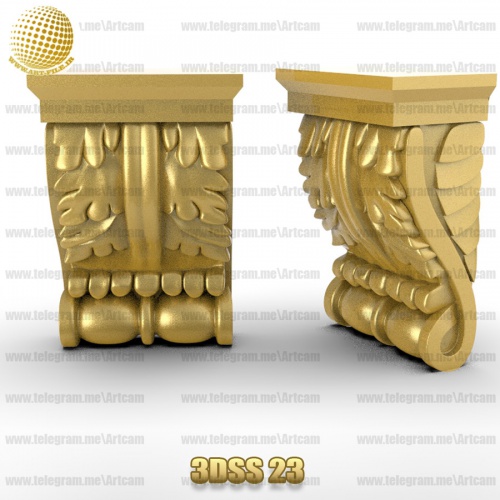 فروش فایل سه بعدی سرستون 3Dss23