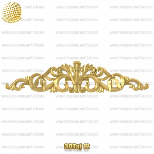 فروش فایل سه بعدی تاج و دکوری  3DTaj12