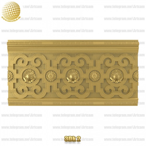 فروش فایل سه بعدی کتیبه و قرنیز 3Dk2