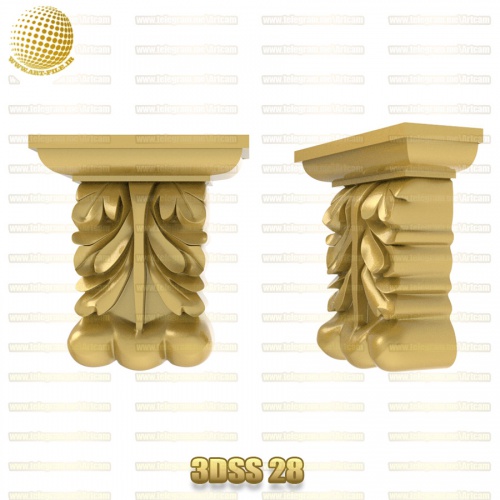 فروش فایل سه بعدی سرستون 3Dss28