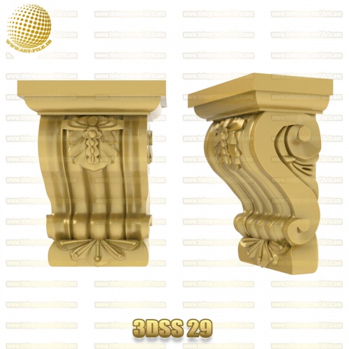 فروش فایل سه بعدی سرستون 3Dss29