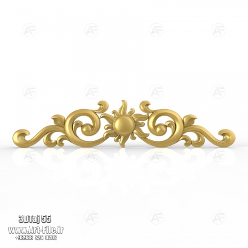 فروش فایل سه بعدی تاج و دکوری  3DTaj55