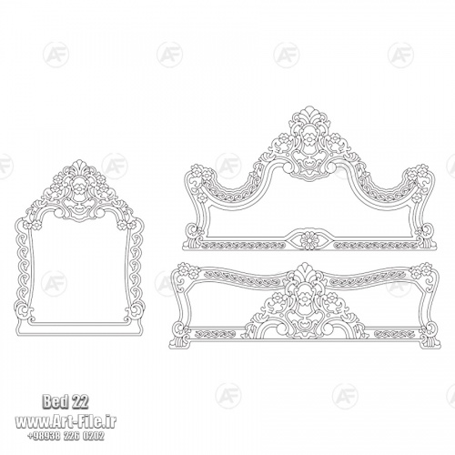 فروش فایل دوبعدی سرویس خواب ‌Bed22