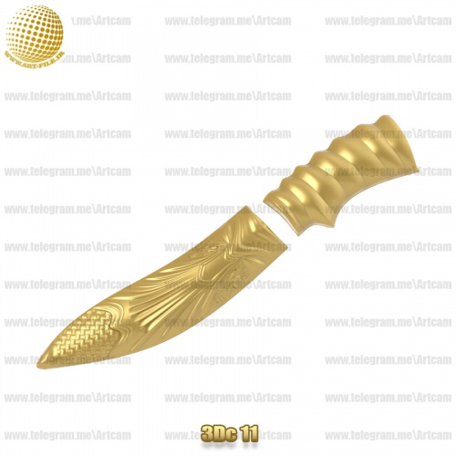 فروش فایل سه بعدی دسته چاقو 3Dc11