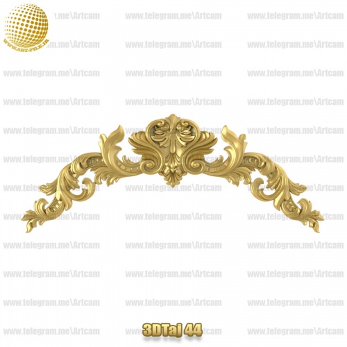 فروش فایل سه بعدی تاج و دکوری  3DTaj44
