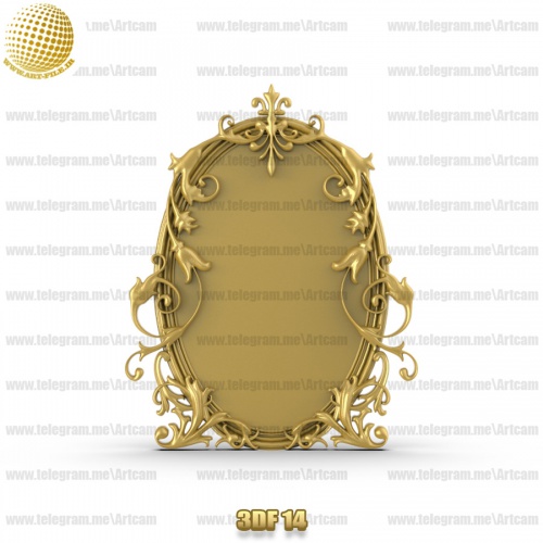 فروش فایل سه بعدی فریم و قاب آینه 3df14