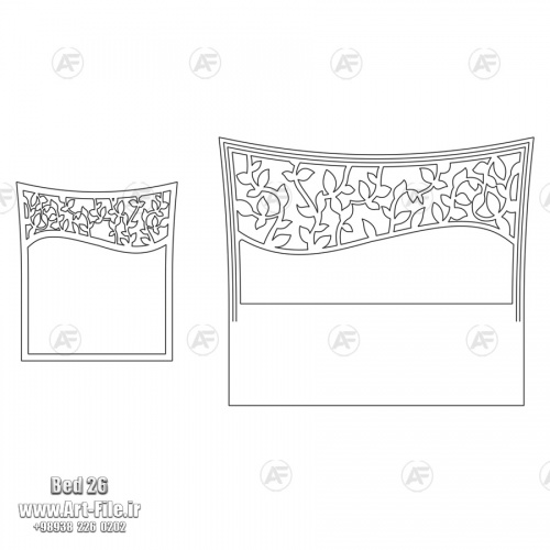 فروش فایل دو بعدی سرویس خواب bed26