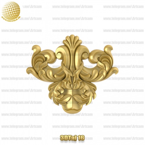 فروش فایل سه بعدی تاج و دکوری  3DTaj16