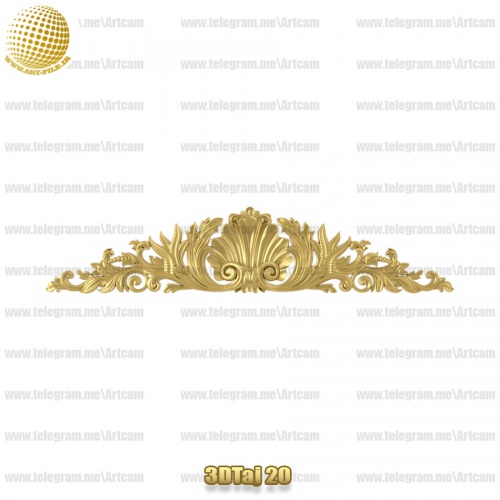 فروش فایل سه بعدی تاج و دکوری  3DTaj20