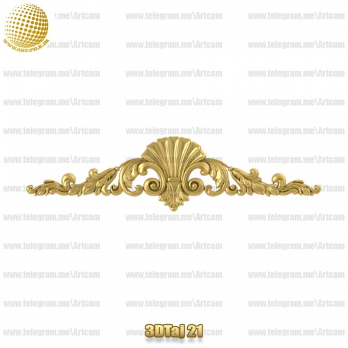 فروش فایل سه بعدی تاج و دکوری  3DTaj21