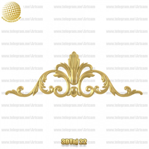 فروش فایل سه بعدی تاج و دکوری  3DTaj22