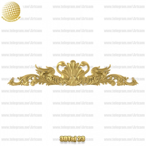 فروش فایل سه بعدی تاج و دکوری  3DTaj23