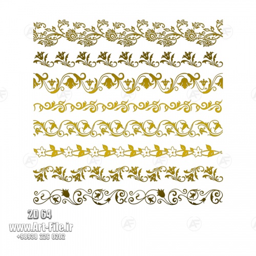 فروش فایل دوبعدی حاشیه و کتیبه 2D64