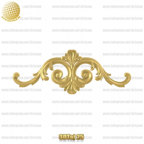 فروش فایل سه بعدی تاج و دکوری  3DTaj25