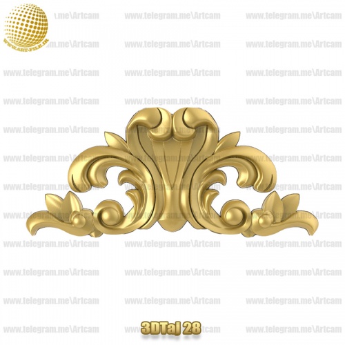 فروش فایل سه بعدی تاج و دکوری  3DTaj28