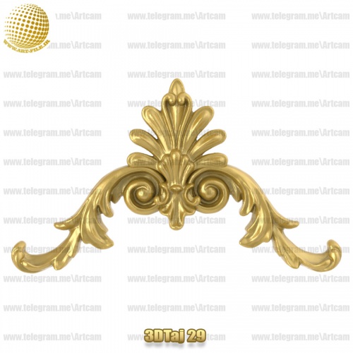فروش فایل سه بعدی تاج و دکوری  3DTaj29