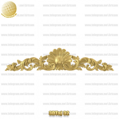 فروش فایل سه بعدی تاج و دکوری  3DTaj32