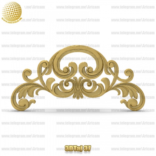 فروش فایل سه بعدی تاج و دکوری  3DTaj37