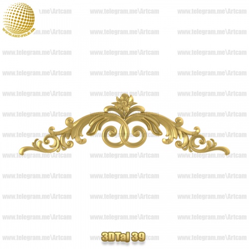 فروش فایل سه بعدی تاج و دکوری  3DTaj39