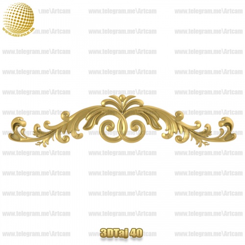 فروش فایل سه بعدی تاج و دکوری  3DTaj40